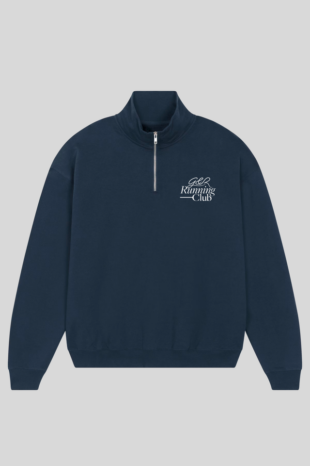 Unisex Half Zip Boxy Sweatshirt
