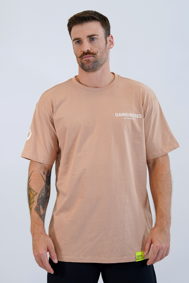 Oversize Heavy Unisex „Gain Fast“ T-Shirt