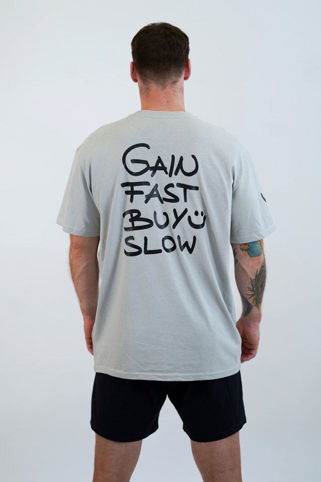 Oversize Heavy Unisex „Gain Fast“ T-Shirt
