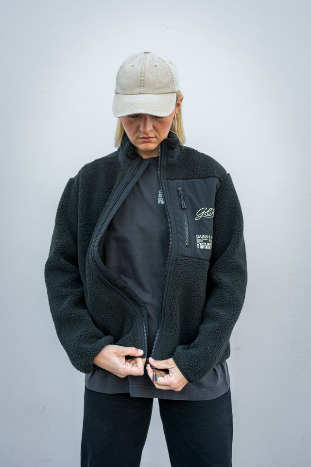 Unisex-Sherpa-Jacke