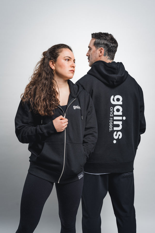 Unisex zip hoodie normal fit