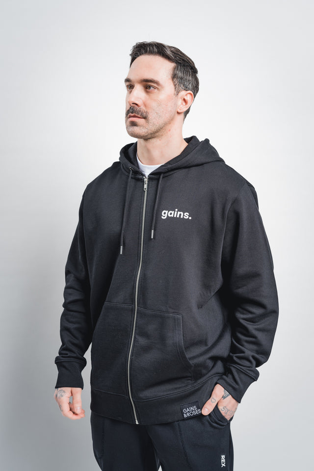 Unisex zip hoodie normal fit