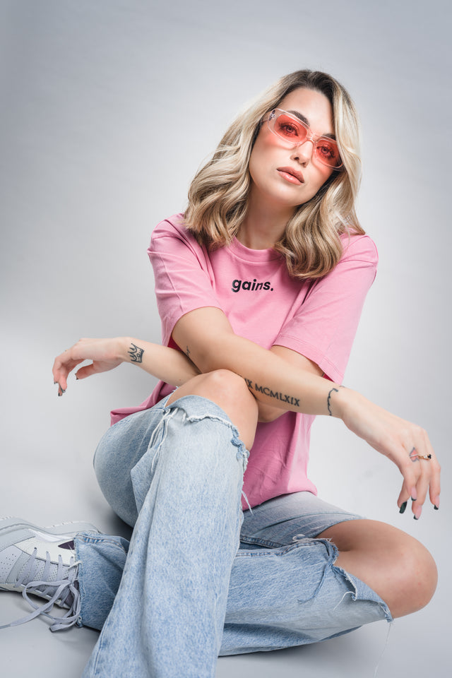 Female boxy cropped t-shirt