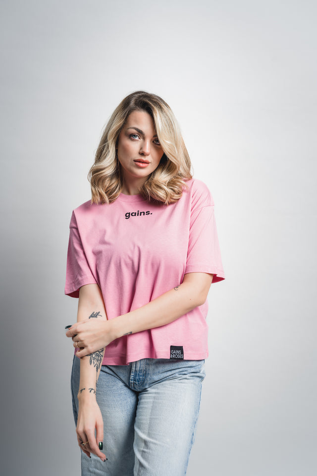 Female boxy cropped t-shirt