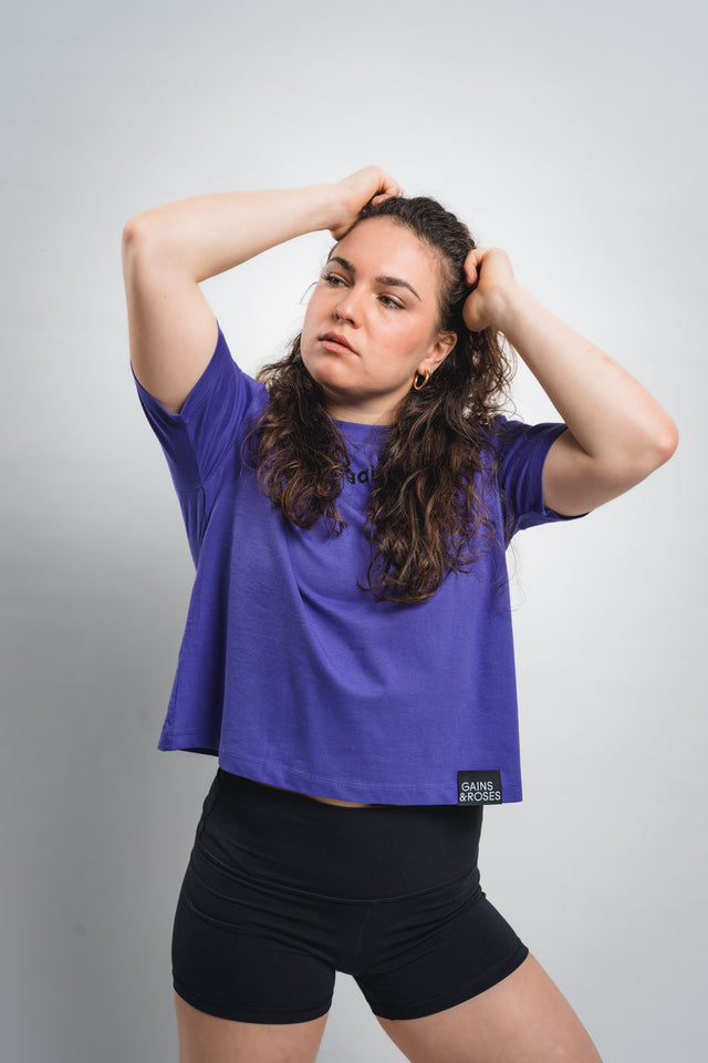 Female boxy cropped t-shirt
