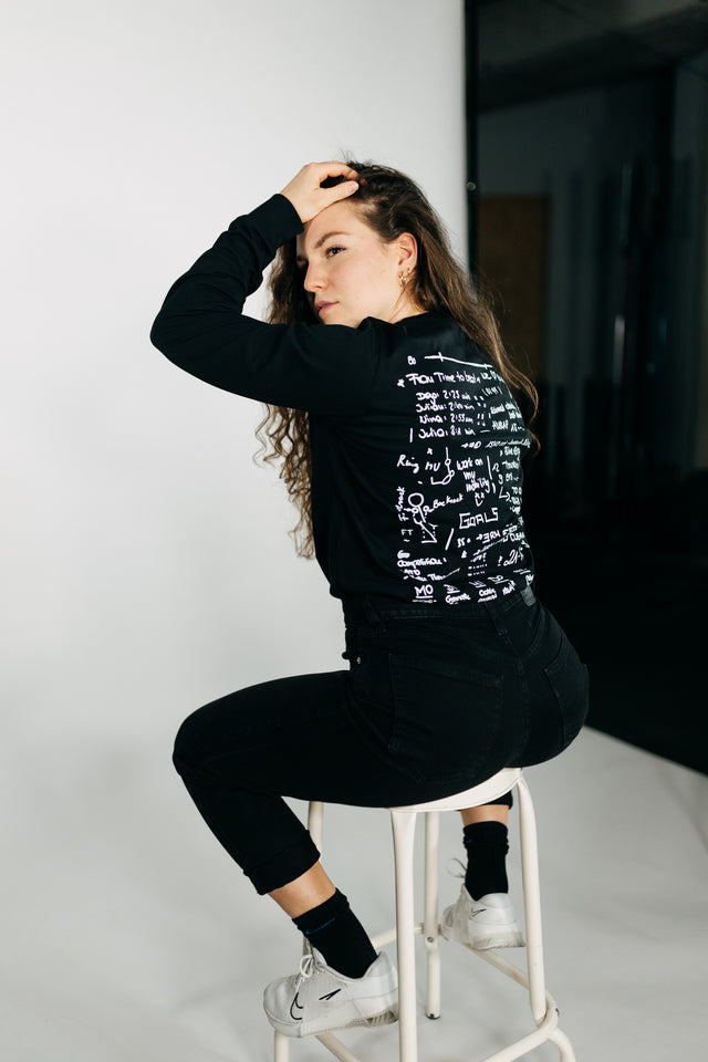 Longsleeve AW23 Scribble black