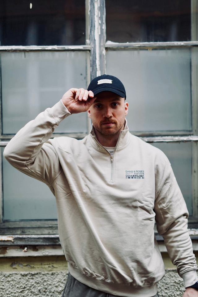 Unisex Half Zip Boxy Sweatshirt