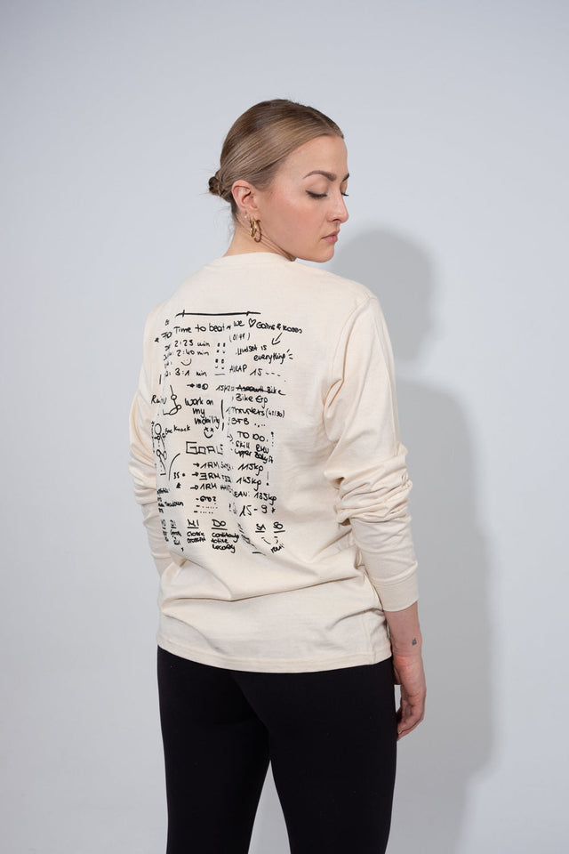 Longsleeve AW23 Scribble natural