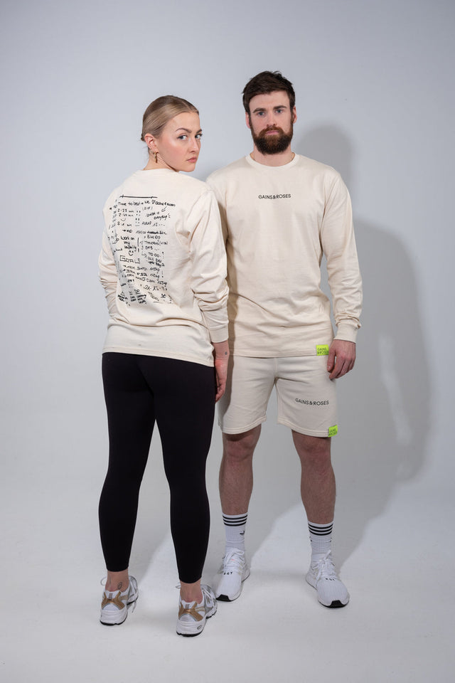 Longsleeve AW23 Scribble natural