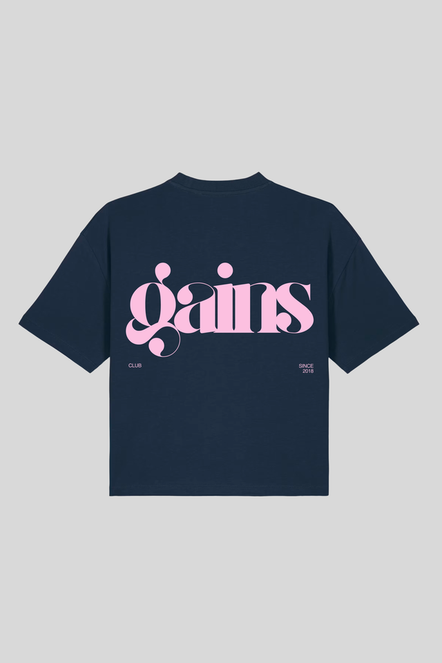 Gains Club Female Boxy Cropped T-Shirt