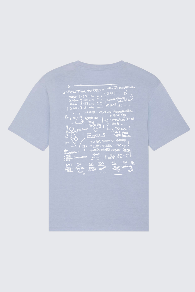 Oversize Scribble T-Shirt Unisex midblue
