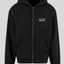 Oversized Boxy Zip Hoodie black
