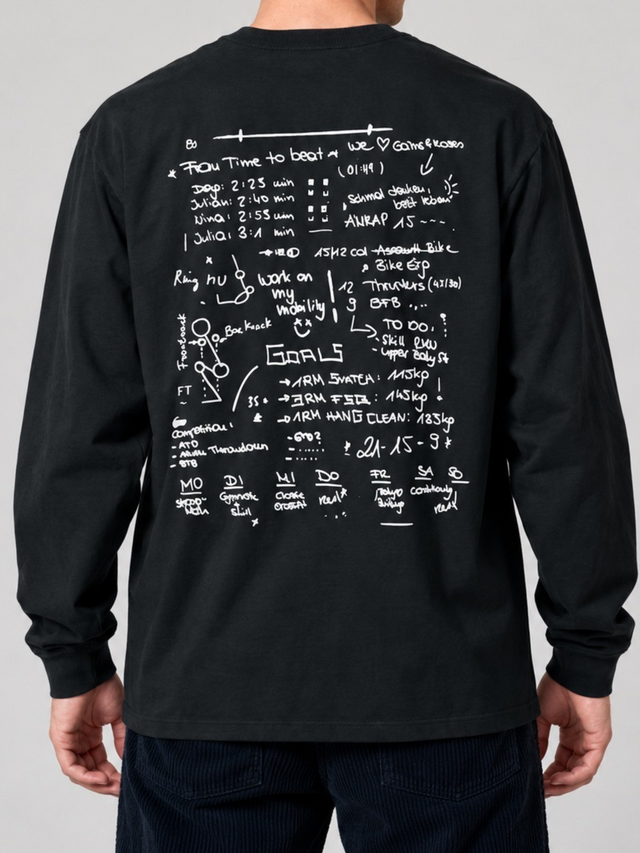 Heavy Lose Fit Longsleeve I Scribble
