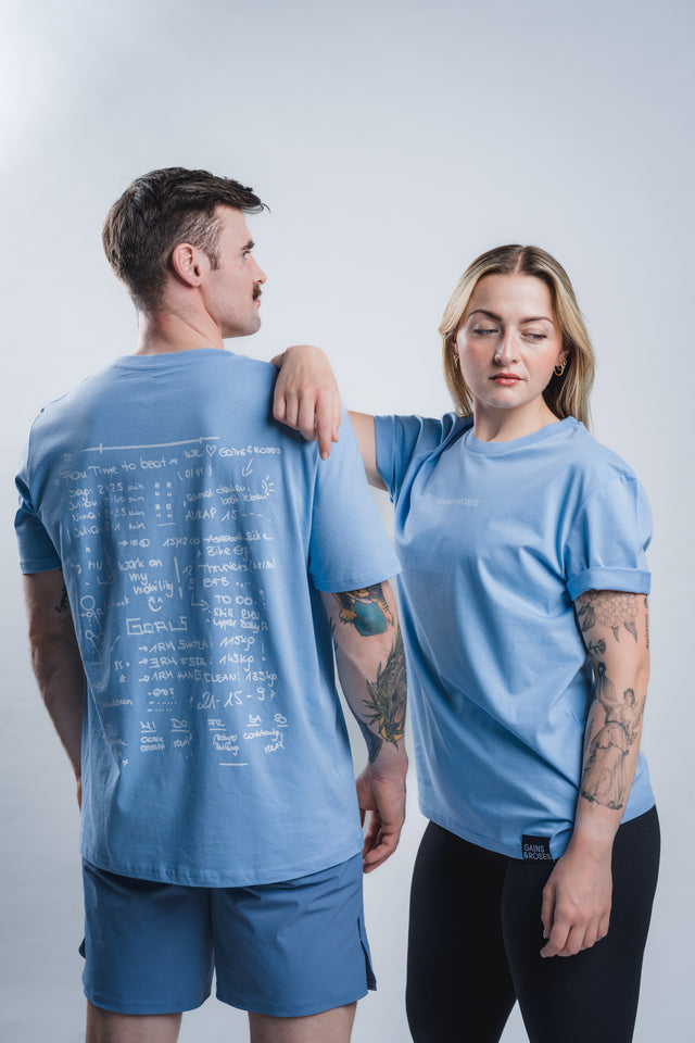 Unisex T-Shirt normal Fit Scribble skyblue